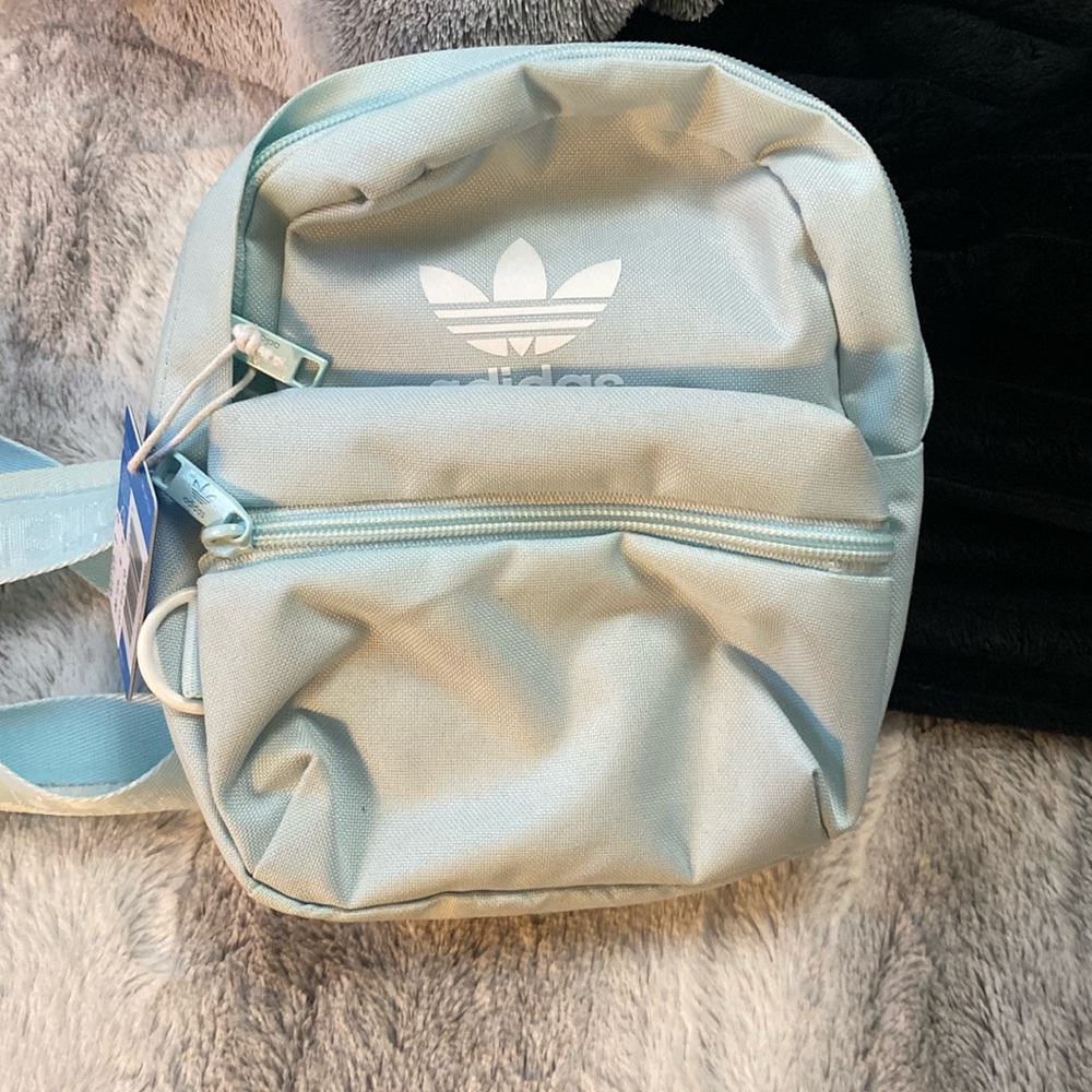 🆕 Baby Blue Adidas Mini Backpack